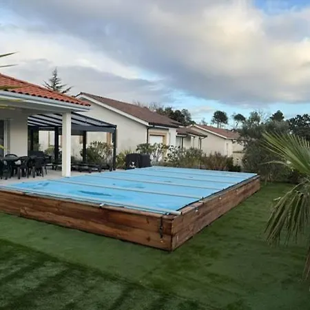 Belle Maison Malou Climatisee Calme, Piscine, Jacuzzi 3km Capbreton Ferienhaus